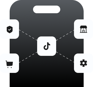 TikTok Shop setup and integration mockup